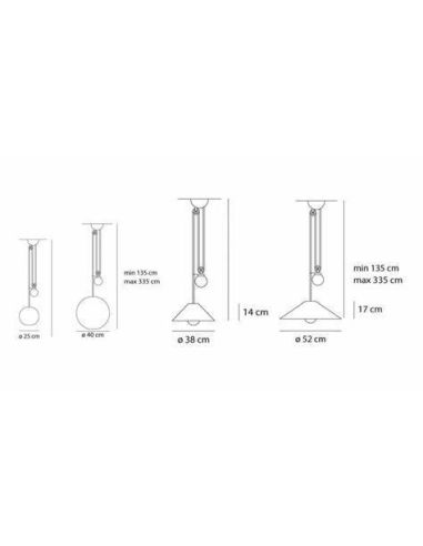 Struttura Per Lampada Artemide Aggregato Sospensione