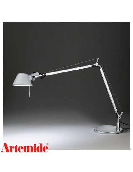 Tolomeo Tavolo Colore Alluminio Completa Di Base Diametro 23Cm