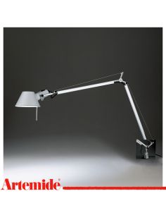 Artemide Tolomeo Lampada Tavolo Alluminio Con Supporto Fisso Scrivania