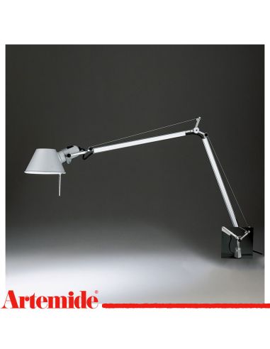 Artemide Tolomeo Lampada Tavolo Alluminio Con Supporto Fisso Scrivania