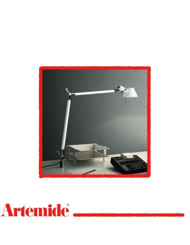 Artemide Tolomeo Lampada Tavolo Bianca Con Supporto Fisso Scrivania