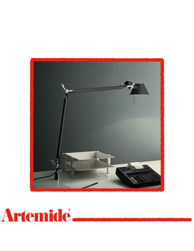 Lampada Tolomeo Tavolo Nera Con Supporto Fisso Scrivania Artemide