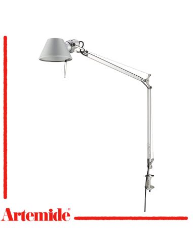Artemide Tolomeo Led 2700K Alluminiocon Morsetto Lampada Tavolo