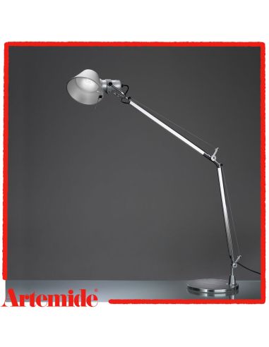 Tolomeo Lampada Tavolo Led Alluminio3000k Con Base 23Cm