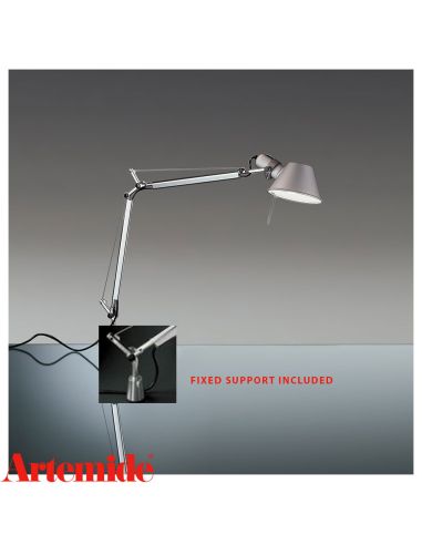 Artemide Tolomeo Mini Alluminio Da Tavolo Con Supporto Fisso
