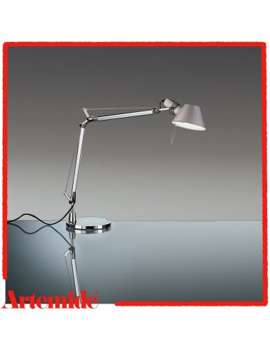 Artemide Tolomeo Mini Led 2700K In Alluminio Con Base Diametro 20Cm