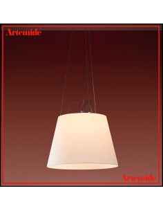 Artemide Tolomeo Mega Sospensione Alluminio Con Diffusore Pergamena 42Cm