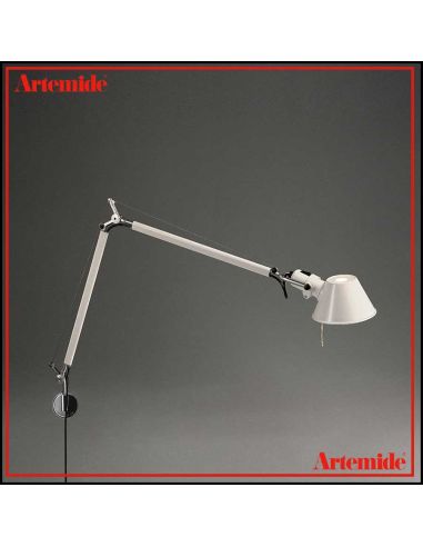 Lampada Parete Artemide Tolomeo Bianca Completa A004420