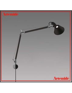 Artemide Tolomeo Parete Nera Completa Lampada A004430