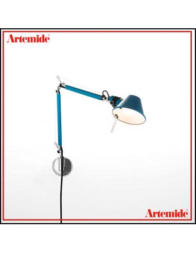 Artemide Tolomeo Micro Parete Blu Anodizzato A010950