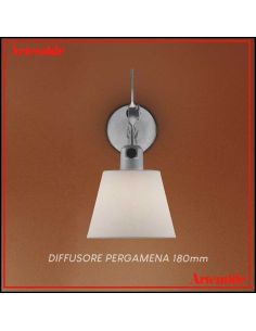 Artemide Tolomeo Diffusore 18 Lampada Parete Pergamena
