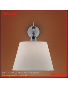 Lampada Artemide Tolomeo Diffusore 32 Parete Pergamena