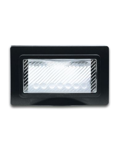 Placca Ip55 Nera Membrana    S44 4M