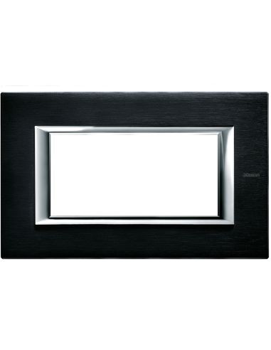 Axolute - Placca 4P Antracite Spazzolato