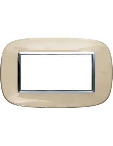 Axolute - Placca 4P Avorio Liquid