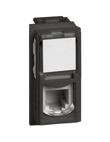 L.Now - Connettore Rj11 (4/6) K10 Nero