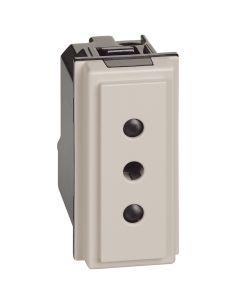 L.Now - Presa 2Pt 10A 250Vac Sabbia
