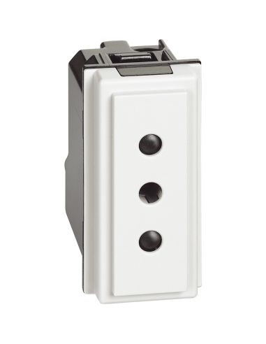 L.Now - Presa 2Pt 10A 250Vac Bianco