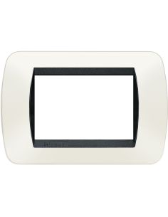 Living Int.- Placca 3P Plastica Bianco S.