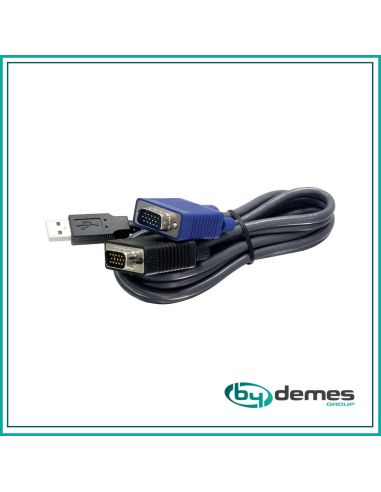 Cavo Kvm Usb/Vga Da 1,8 Metri. Connette Computer Equipaggiati Con Porte