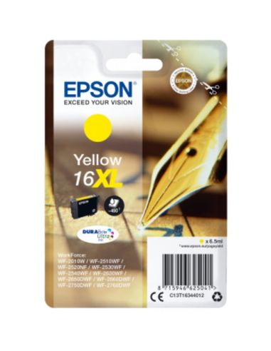 Ink Epson C13t16344012 Gial Penna/Cruciverba Xl Durabriteultra Wf-2010 2510 2520 2530 2540 2630 2650D 2660 2760 2750