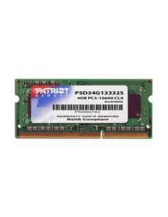 Ddr3 X Nb So-Dimm Patriot 4Gb 1333Mhz  - Psd34g13332s