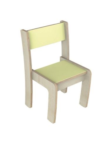Seggiolina Impilabile In Nobilitato Gradazione 1 - H.26 Cm Seduta Nobilitato Giallo Video