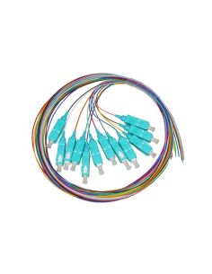 Set 12 Cavi Pigtail Fibra Ottica Colorati Connettori Sc Om3 Simplex 2 Mt