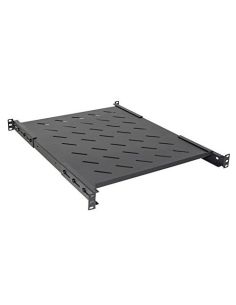 Ripiano Link Per Armadio Rack 19 Allungabile 550Mm Con 4 Agganci Nero Per Armadi Profondi 800Mm
