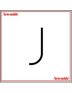 Artemide Alphabet Of Light Lampada Da Parete 'J' Lowercase E Solo Supporto