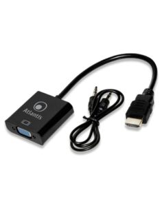 Cavo Adattatore Atlantis Hdmi To Vga Con Audio Analogico (Jack 3,5Mm) 20Cm A04-Hdmi_Vga