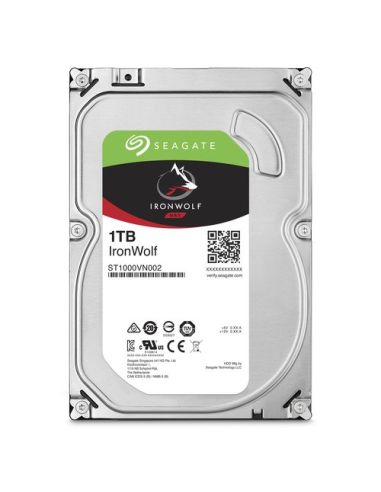 Hd Seagate Sata3 Iron Wolf 1Tb 3.5 5900 Rpm  64Mb Cache 24X7 - Nas Hdd - St1000vn002 - Gar. 3 Anni