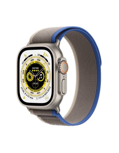 Apple Watch Mnhl3ty/A Ultra Gps  Cellular, 49Mm Titanium Case With Blue/Gray Trail Loop - S/M