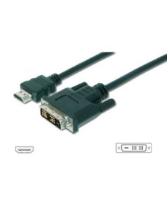 Cavo Adattatore M/M Hdmi A Dvi-D Digitus Da Hdmi 19 Poli Tipo A A Dvi-D 181 Poli - 3Mt