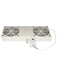 Kit 2 Ventole Link Con Termostato Per Armadi Rack A Muro Colore Grigio
