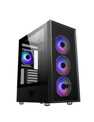Case Itek M.Tower Vertibra H210 Gaming  2*Usb3, 4*12Cm Fan Argb, Trasp Wind, -  Itgcavh210