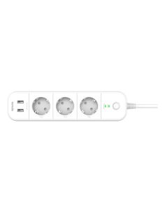 Multipresa Tenda Sp15 Con 3 Prese Controllate2P Usb 2.4Ghz 1T1r Comp Con Alexa E Google Assistant,Gestione Via App Da Remoto