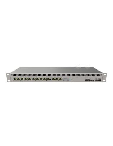 Mikrotik Rb1100ahx4 Dude Edition 1U Rackmount Router, 60Gb, 1400Mhz, 1Gb, 13X Ge, 2X Sata3, 2X M.2, 1X Microsd, 1X Rs232, L6