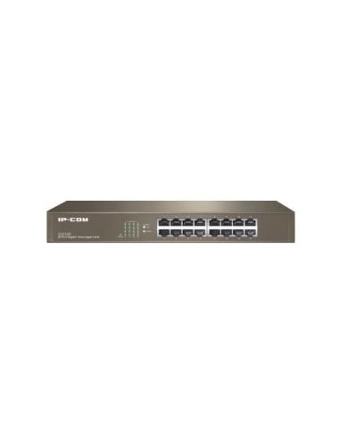 Switch Ip-Com G1016d V6.0 16P Gigabit Unmanaged 1U,13-Inch Rack-Mountable Case Metallo