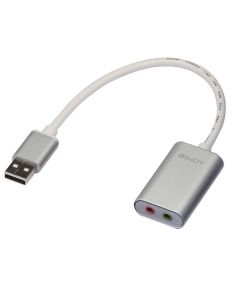 Adattatore Lindy Usb-Audio Connessone Di Casse O Cuffie E Microfono Con Interfaccia Jack Da 3.5Mm Da Una Porta Usb Tipo A
