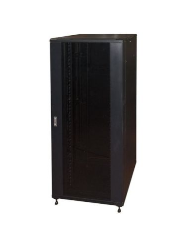 Armadio Rack 19 42U (A)2055, (L)800, (P)800 Colore Nero Porta Vetro