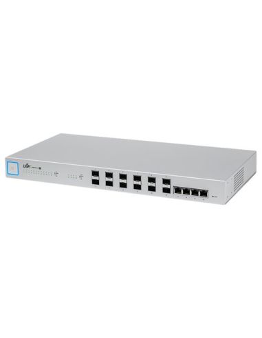 Unifi Ubiquiti Switch 16 Porte, 12 Gigabit Fibra  4 Gigabit Rj45 Full Managed - Us-16-Xg-Eu