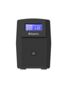 Ups Atlantis A03-Hp1003 800Va (480W) Sinewave Line Interactive 12V-9Ah Display Lcd E Led Stato Ups Interfaccia Usb-Hid 2Xschuko