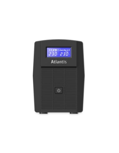 Ups Atlantis A03-Hp1003 800Va (480W) Sinewave Line Interactive 12V-9Ah Display Lcd E Led Stato Ups Interfaccia Usb-Hid 2Xschuko