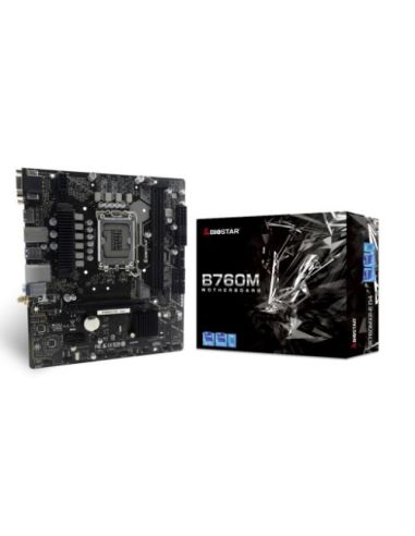 Mb Biostar B760mx2-E D4 Lga1700 (Raptor Lake) 2Ddr4 VgaHdmiDvi Pcie , 4*Sata,M.2, Matx