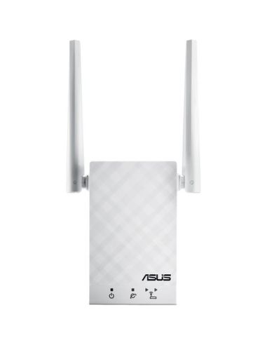 Wifi Range Extender Asus Rp-Ac55 Dual Band Ac1200 2Ant Est Rotabili,1Presa Gigabit Lan Rj45,Formato Compatto,Funz Roaming Assist