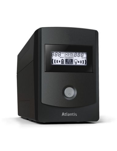 Ups Atlantis A03-Hp851 850Va (480W) Sinewave Line Interactive Technology, Dysplay Lcd E Led Stato Ups