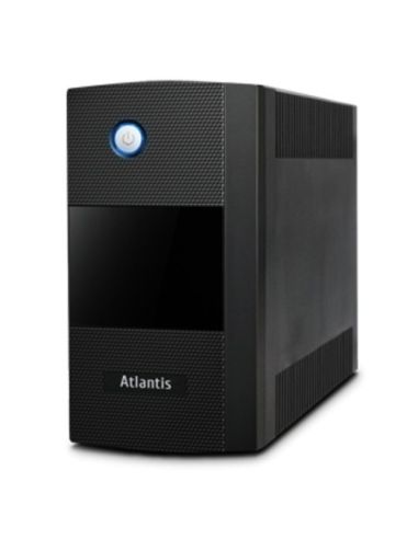 Ups Atlantis A03-S1000le Server Ups 1000Va (600W) Stepwave  Line Interactive Doppia Batteria(12V@5A/H)Avr 2P Iec1P Schuko