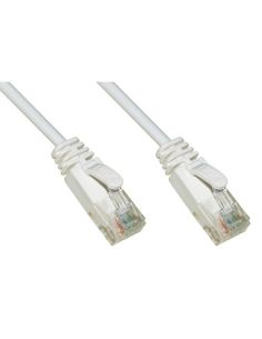 Cavo Rete Categoria 6 Non Schermato Utp Colore Bianco Halogenfree Mt 0,5 Slim