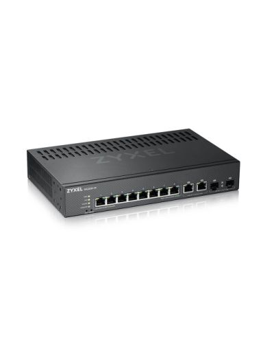 Switch Zyxel Gs2220-10-Eu0101f 8P Gigabit 2P (Rj-45/Sfp) , Ipv6, Vlan, Rack Managed Layer 2 Fanless